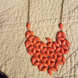J Crew Orange Bead Necklace
